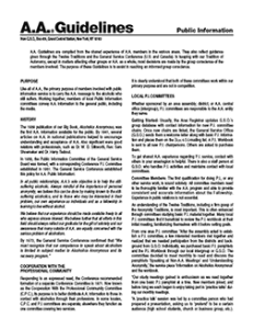 A.A. Guidelines