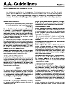 A.A. Guidelines